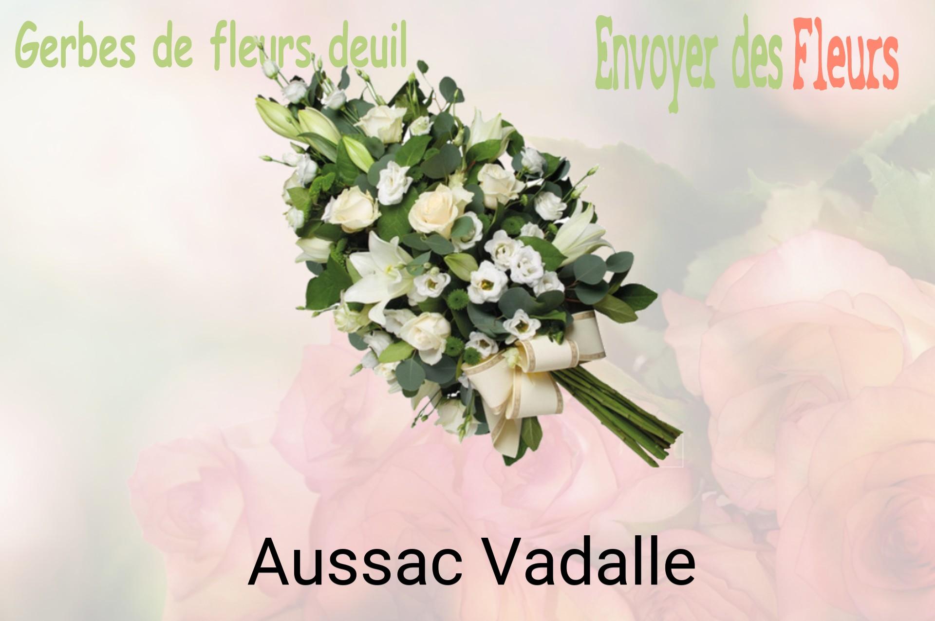 Gerbe de fleurs de deuil livrée à Aussac-Vadalle